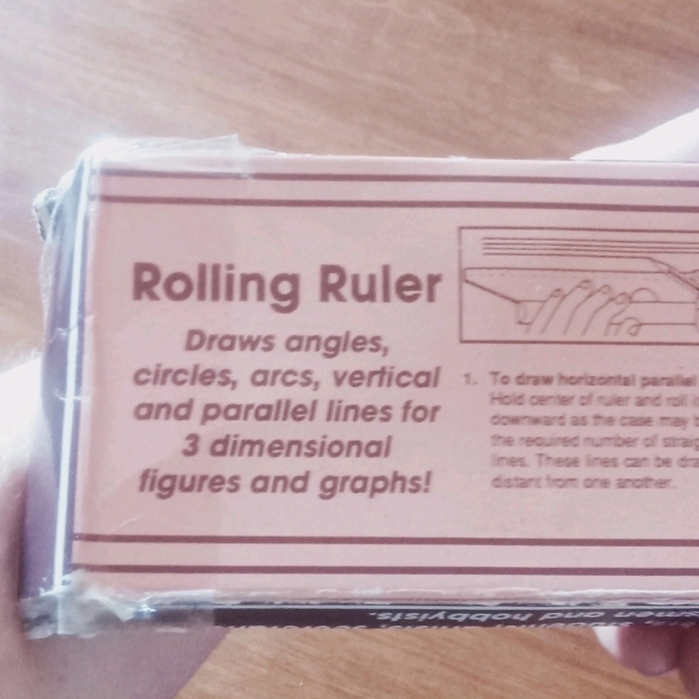 Vintage Rolling Ruler Drafting Ruler With Rolling Scale Conversion In Box - Picture 4 of 4